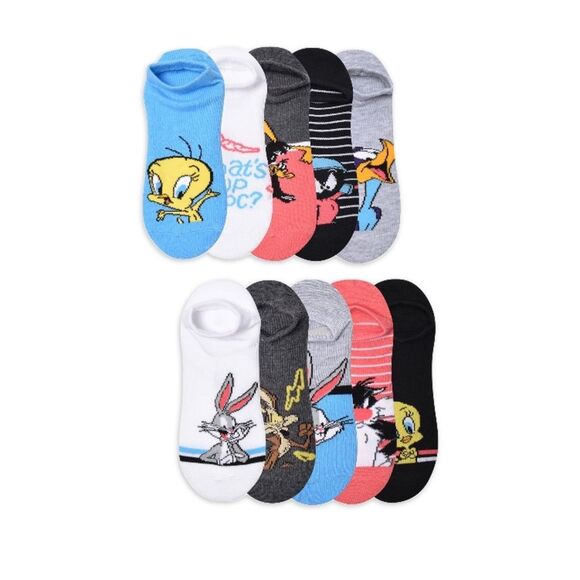 NEW Looney Tunes | Women's Graphic Super No Show Socks - Picture 1 of 5
